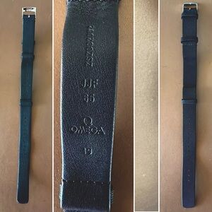 Omega OEM Authentic Genuine Black Nato Strap. 19mm